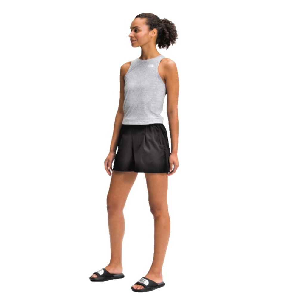 THE NORTH FACE Womens Size 14 Black Standard Side Zip Shorts 4" Inseam‎ NWT